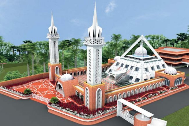 নান্দনিক স্থাপত্যের নিজাম হাসিনা মসজিদ, ভোলা